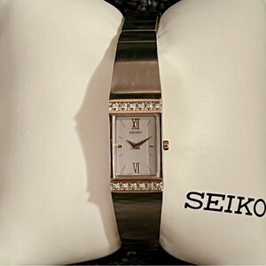 Seiko Two-Tone Diamond & Metallic Watch